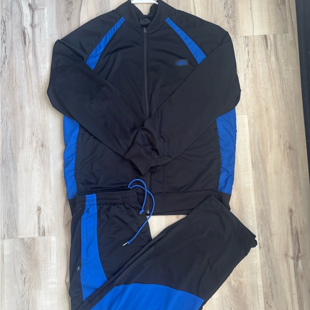 Jordan Black and Blue Jogger Set